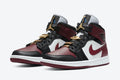 Air Jordan 1 mid wmns gold pendants