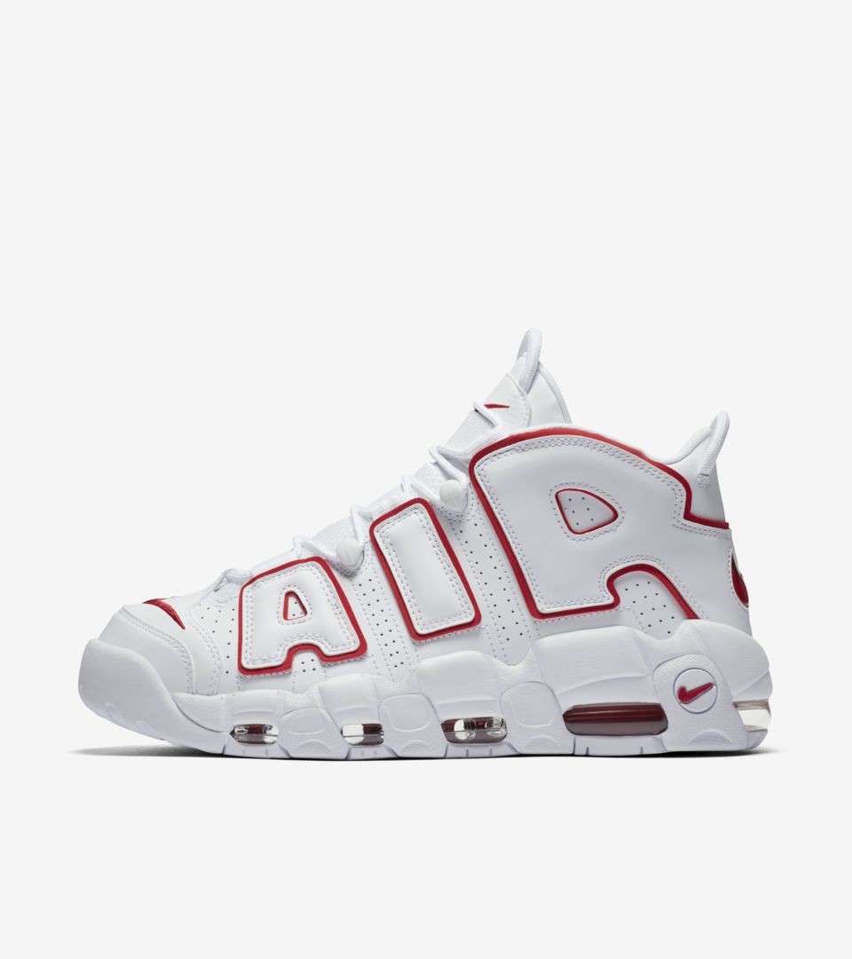 Nike Air More Uptempo 96 White Varsity Red