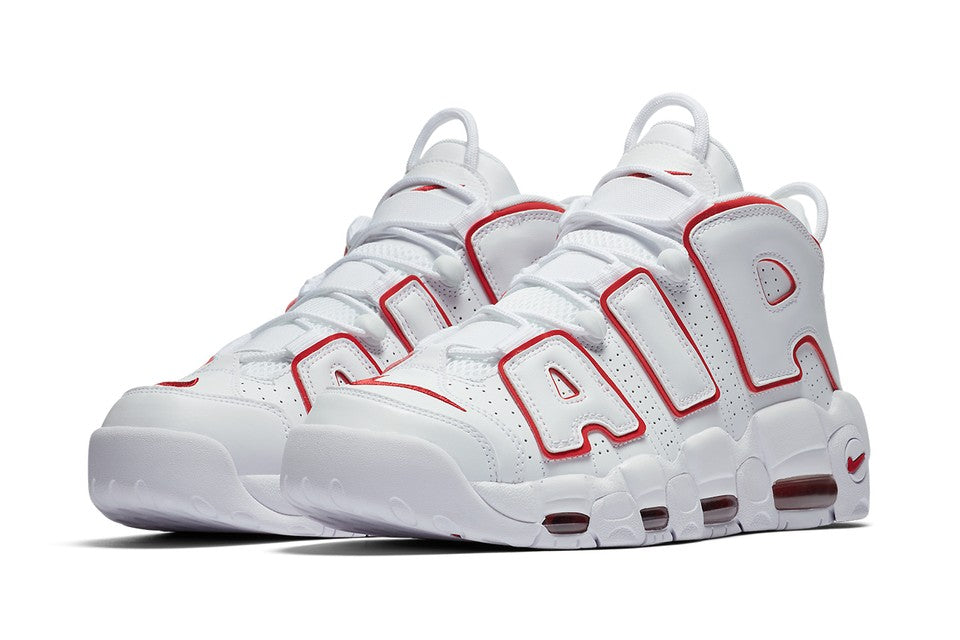 Nike Air More Uptempo 96 White Varsity Red